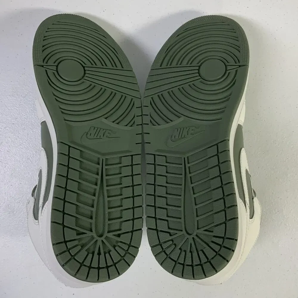 Air Jordan 1 Mid Summit White Vintage Lichen DQ8426 107 Size 11 Green White Shoe